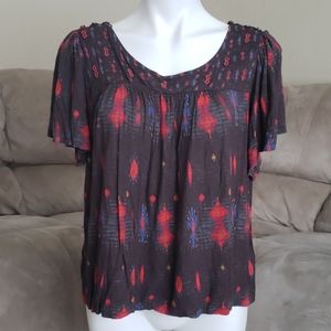 Lucky Brand Free Flow Top Size L